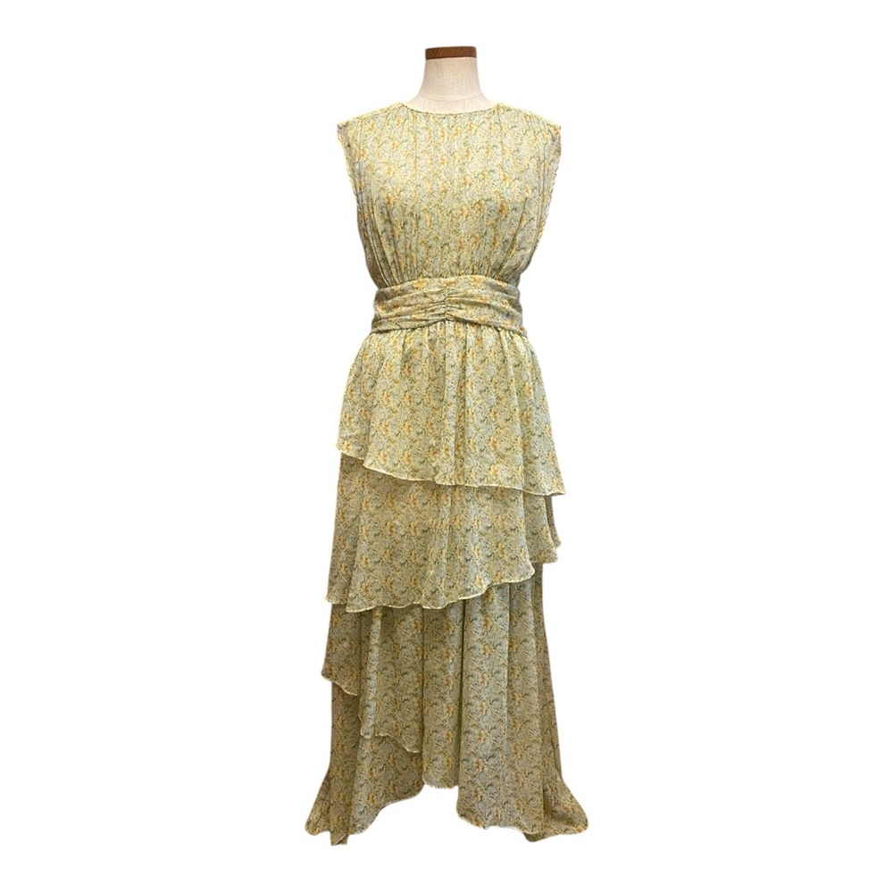 ASTR The Label Clio Tiered Floral Maxi Dress Sz XL